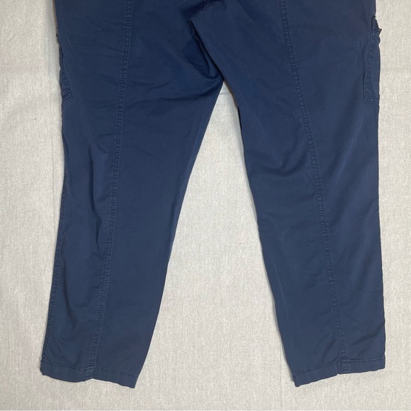 Sonoma | Navy Drawstring Cropped Cargo Pants | Size 14 - Picture 5 of 10